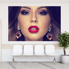 Adesivo de Parede Salão de Beleza Maquiagem Make Painel Sala - 0015pad - loja online