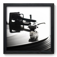 Quadro Decorativo com Moldura - Toca Discos - 001qng