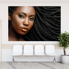 Adesivo de Parede Salão de Beleza Cabeleireiro Cabelos Painel Sala - 0021pad - loja online