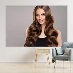 Adesivo de Parede Salão de Beleza Cabeleireiro Cabelos Painel Sala - 0024pad
