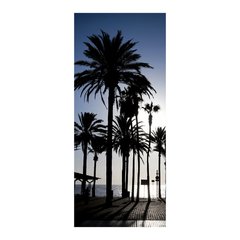 Adesivo Decorativo de Porta - Coqueiros - Praia - 002cnpt na internet