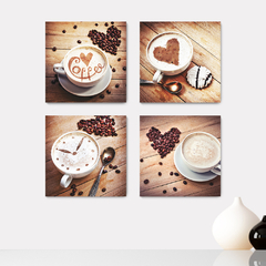 Kit 4 Placas Decorativas Café Coffee Cantinho do Café - 0031ktpl4