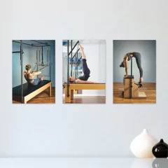 Kit 3 Placas Decorativas Pilates Estúdio de Pilates Sala - 0036ktpl