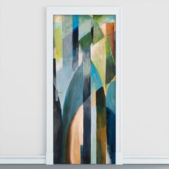 Adesivo Decorativo de Porta - Aquarela - Abstrato - 003cnpt