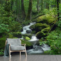 Papel de Parede Paisagem Cachoeira Natureza Sala Painel Adesivo - 003pc