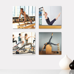 Kit 4 Placas Decorativas Pilates - 0047ktpl4