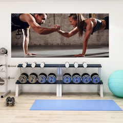Painel Adesivo Academia Fitness Musculação - 0048pdt
