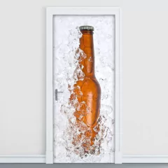 Adesivo Decorativo de Porta - Garrafa de Cerveja - 004cnpt