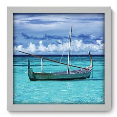 Quadro Decorativo com Moldura - Praia - 004qnp - comprar online