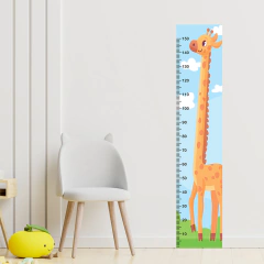 Adesivo Régua de Crescimento Infantil Safari Girafa Menino Menina Bebê - 004reg na internet