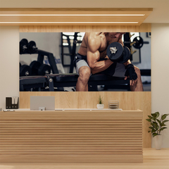 Painel Adesivo Academia Fitness Musculação - 0052pdt na internet