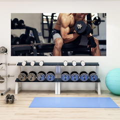 Painel Adesivo Academia Fitness Musculação - 0052pdt