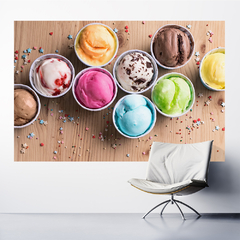 Adesivo de Parede Sorveteria Gelato Sorvete Itália Painel Sala - 0054pad - Allodi