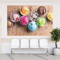 Adesivo de Parede Sorveteria Gelato Sorvete Itália Painel Sala - 0054pad - loja online