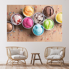 Adesivo de Parede Sorveteria Gelato Sorvete Itália Painel Sala - 0054pad