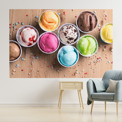 Imagem do Adesivo de Parede Sorveteria Gelato Sorvete Itália Painel Sala - 0054pad