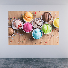 Adesivo de Parede Sorveteria Gelato Sorvete Itália Painel Sala - 0054pad