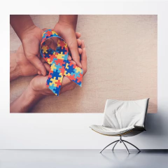 Adesivo de Parede Psicologia Autismo Consultório Saúde Infantil Painel Sala - 0062pad - Allodi