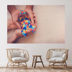Imagem do Adesivo de Parede Psicologia Autismo Consultório Saúde Infantil Painel Sala - 0062pad