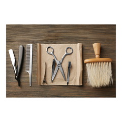 Adesivo de Parede Salão de Beleza Barbearia Barbeiro Homens Painel Sala - 0064pad na internet