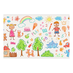 Adesivo de Parede Escola Infantil Desenho Espaço Kids Baby Brinquedoteca Painel Sala - 0066pad na internet