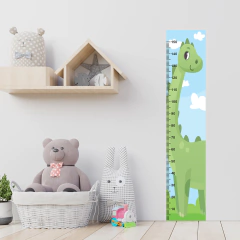 Régua de Crescimento Infantil Adesivo Dinossauro Dino Menino Menina Bebê - 006reg
