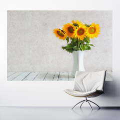 Adesivo de Parede Flores Casa Painel Sala Cozinha - 0070pad - Allodi