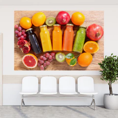 Adesivo de Parede Sucos Restaurante Painel Cozinha - 0075pad - loja online