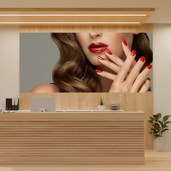 Painel Adesivo Salão de Beleza Cabelo Manicure - 0078pdt