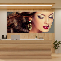 Painel Adesivo Salão de Beleza Cabelo Manicure - 0079pdt