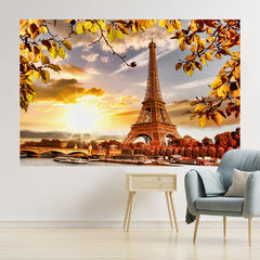 Adesivo de Parede Torre Eiffel França Mundo Painel Sala Escritório Quarto - 0085pad