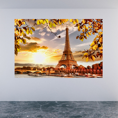 Adesivo de Parede Torre Eiffel França Mundo Painel Sala Escritório Quarto - 0085pad