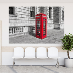 Adesivo de Parede Cabine Londres Mundo Painel Sala Escritório Quarto - 0087pad - loja online