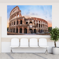 Adesivo de Parede Roma Coliseu Mundo Painel Sala Escritório Quarto - 0089pad - Allodi
