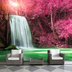 Papel de Parede Paisagem Cachoeira Natureza Sala Painel Adesivo - 008pc