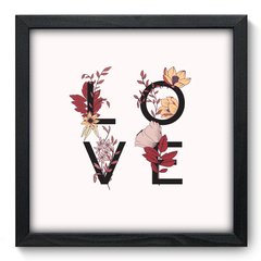 Quadro Decorativo com Moldura - Love - 008qnr