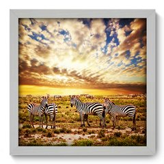 Quadro Decorativo com Moldura - Zebras - 008qns - comprar online