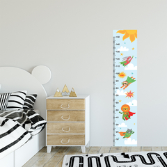 Régua de Crescimento Infantil Adesivo Ursinho Super-Herói Menino Bebê - 008reg - comprar online