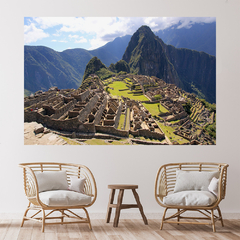 Adesivo de Parede Peru Machu Picchu Mundo Painel Sala Escritório Quarto - 0090pad