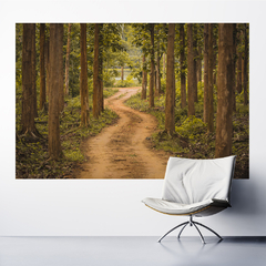Adesivo de Parede Floresta Paisagem Natureza Painel Sala Escritório Quarto - 0095pad - Allodi