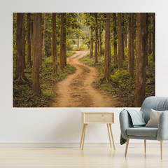 Imagem do Adesivo de Parede Floresta Paisagem Natureza Painel Sala Escritório Quarto - 0095pad