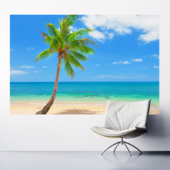 Adesivo de Parede Praia Paisagem Natureza Painel Sala Escritório Quarto - 0097pad - Allodi