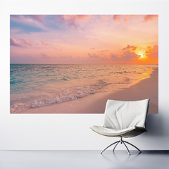 Adesivo de Parede Praia Paisagem Natureza Painel Sala Escritório Quarto - 0098pad - Allodi