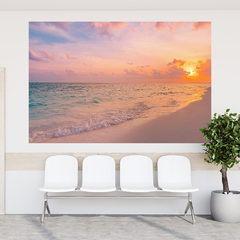 Adesivo de Parede Praia Paisagem Natureza Painel Sala Escritório Quarto - 0098pad - loja online