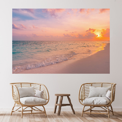 Imagem do Adesivo de Parede Praia Paisagem Natureza Painel Sala Escritório Quarto - 0098pad