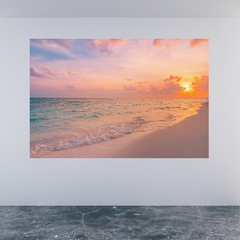 Adesivo de Parede Praia Paisagem Natureza Painel Sala Escritório Quarto - 0098pad