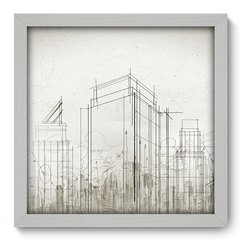 Quadro Decorativo com Moldura - Arquitetura - 009qnu - comprar online