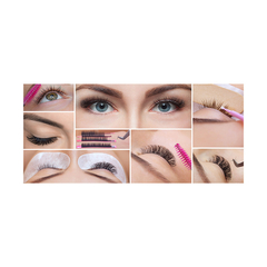 Painel Adesivo Salão de Beleza Extensão Alongamento Cílios - 0101pdt - Allodi
