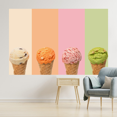 Imagem do Adesivo de Parede Sorveteria Gelato Sorvete Itália Painel Sala - 0115pad