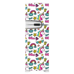 Adesivo Decorativo de Geladeira - Unicórnio Estrela Arco-Íris - 012gel